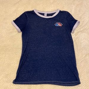 Heathered navy graphic tee